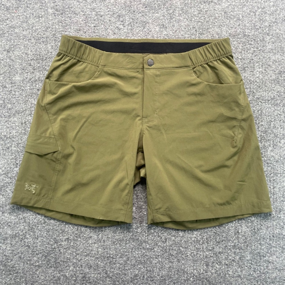 Arc'teryx Hiking Shorts Womens 8 Green Cargo Pockets Outdoor Trekking